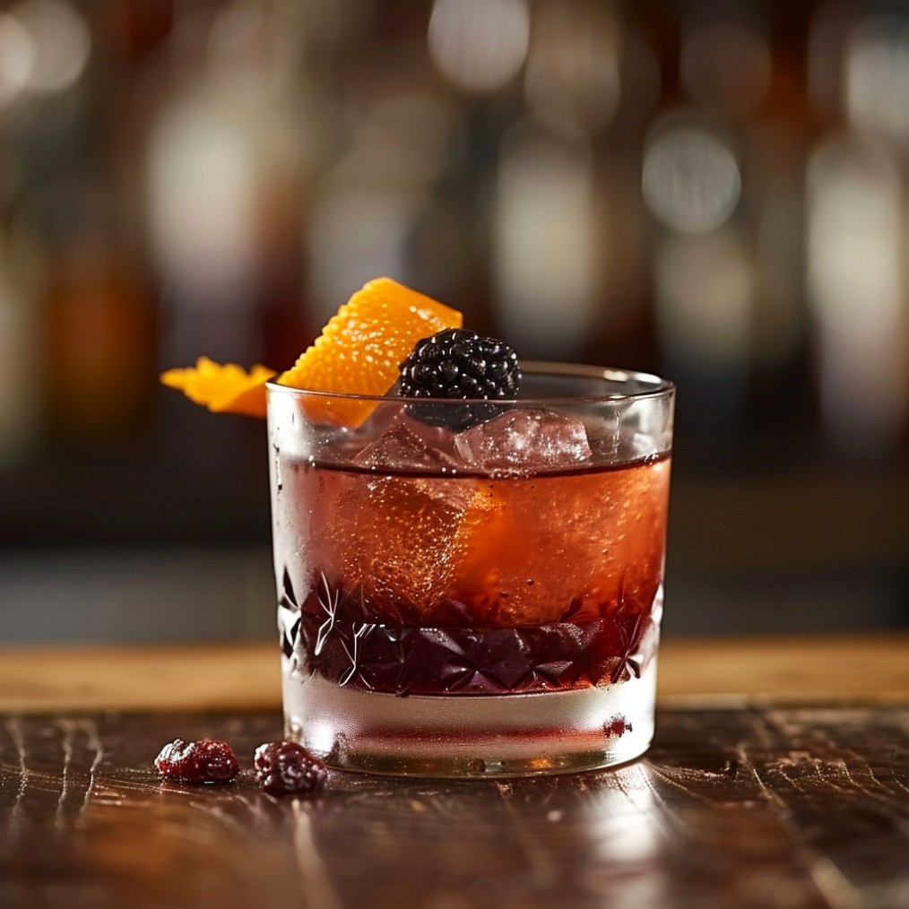 how to make a Blackberry Old Fashioned recipe