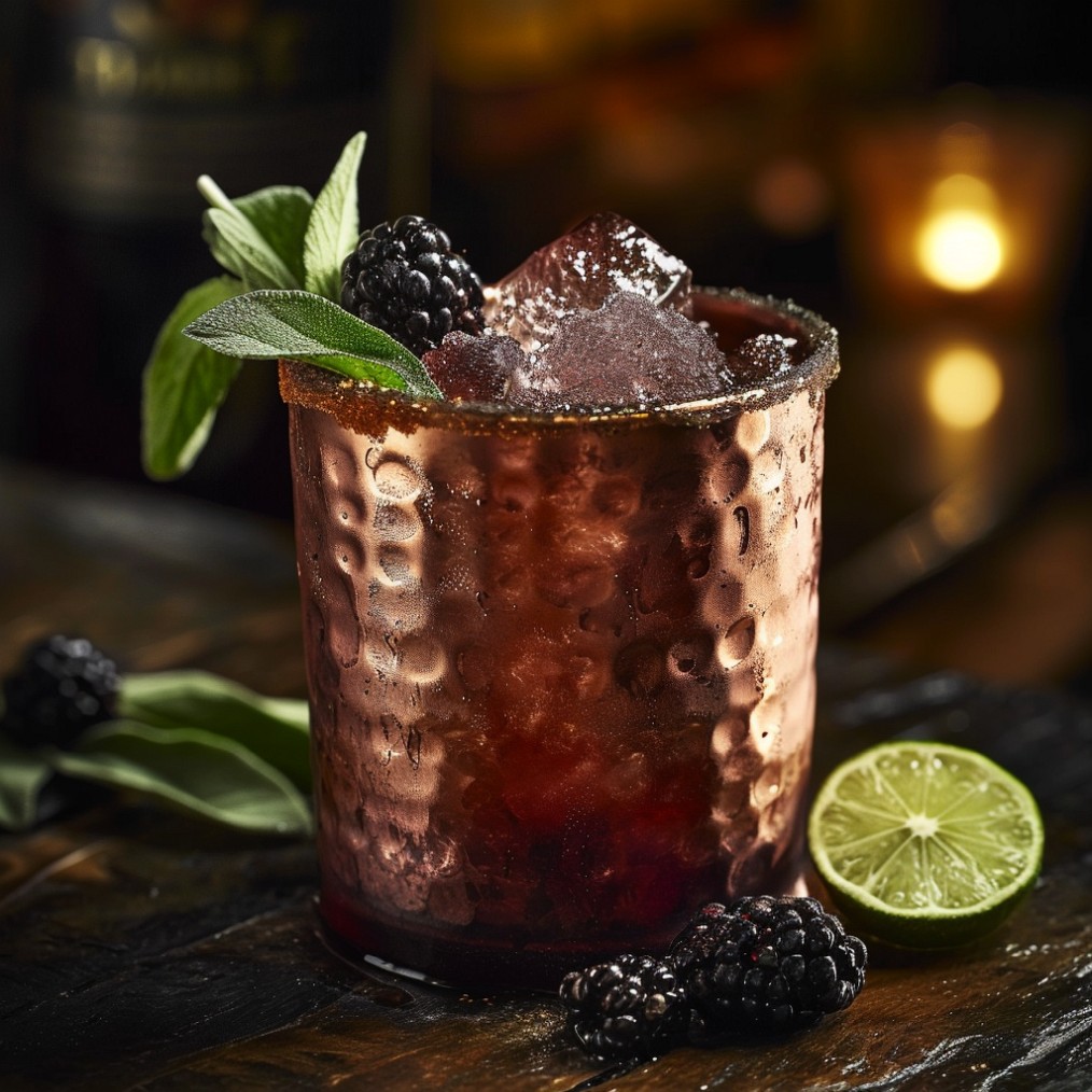 how to make a Blackberry Sage Mule recipe