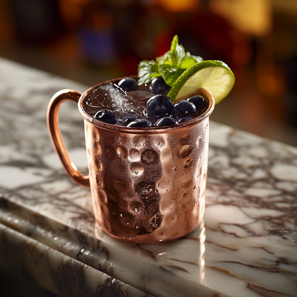 how to make a Blueberry Mule recipe