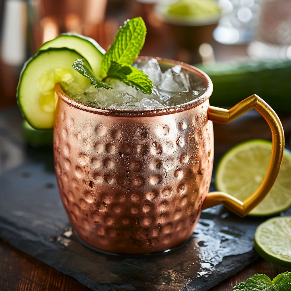 how to make a Cucumber Mint Mule recipe