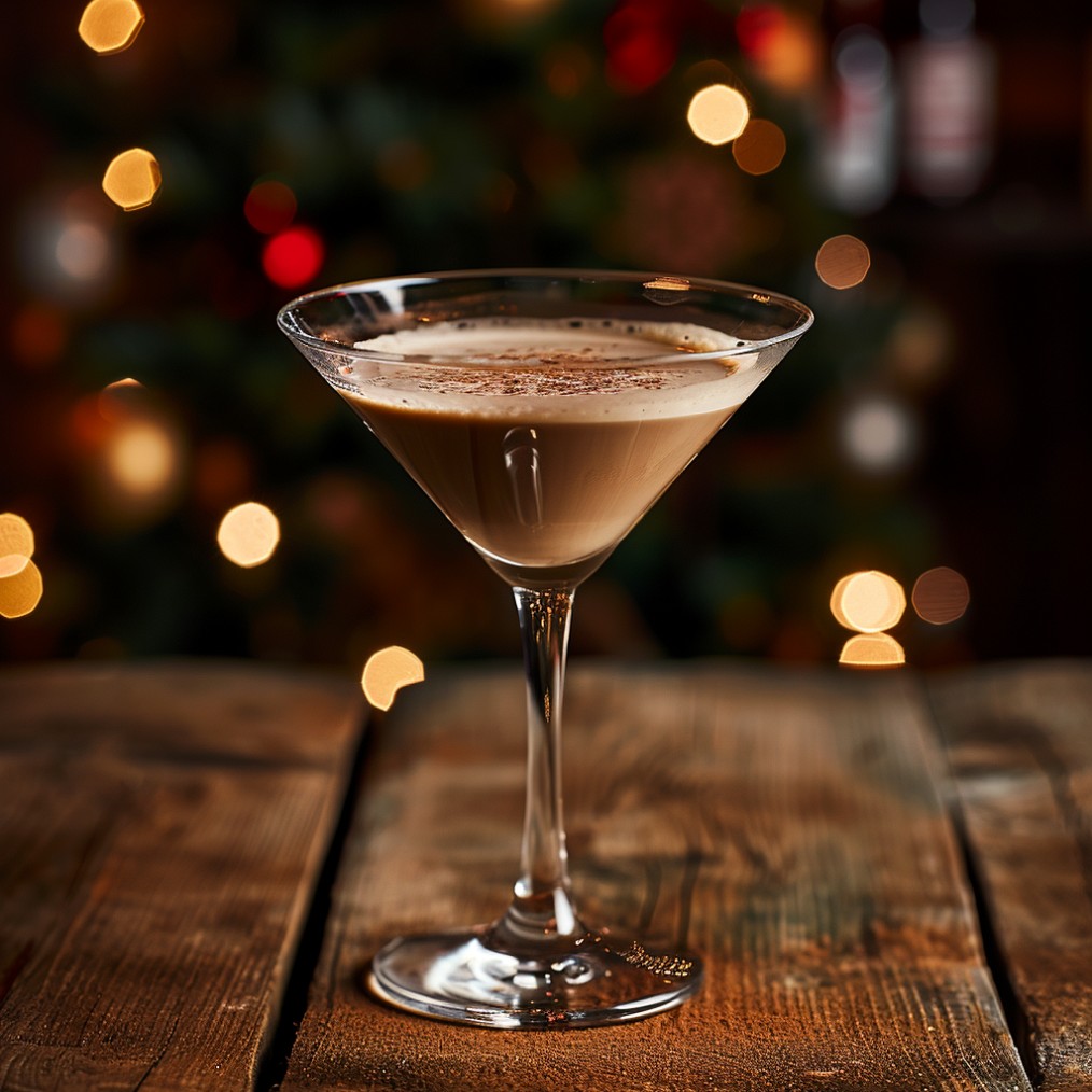 how to make a Eggnog Espresso Martini recipe