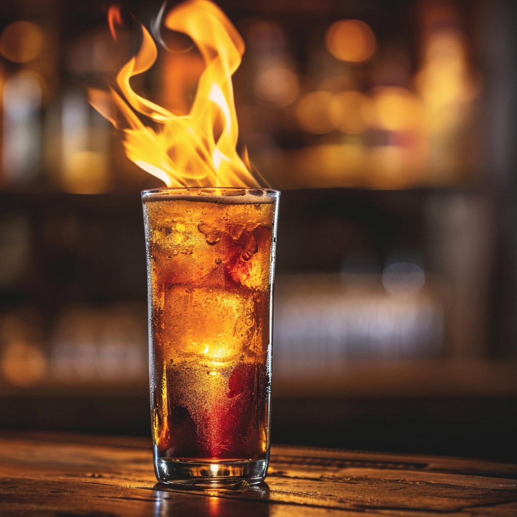 how to make a Flaming Dr. Pepper recipe