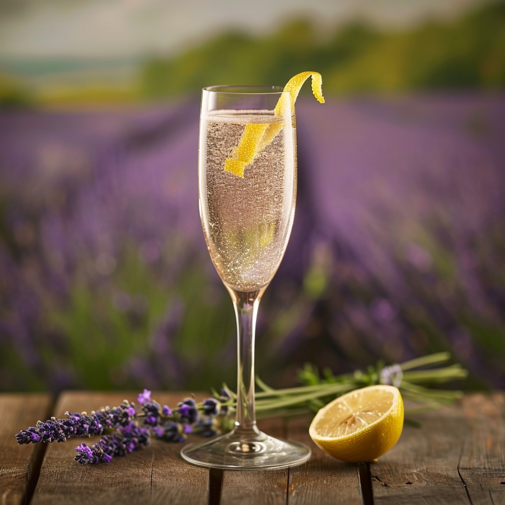 how to make a Lavender French 75 recipe