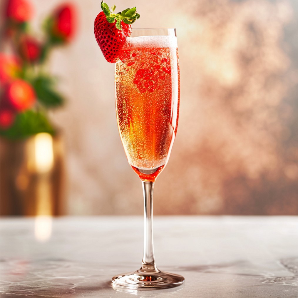 how to make a Strawberry Bellini recipe