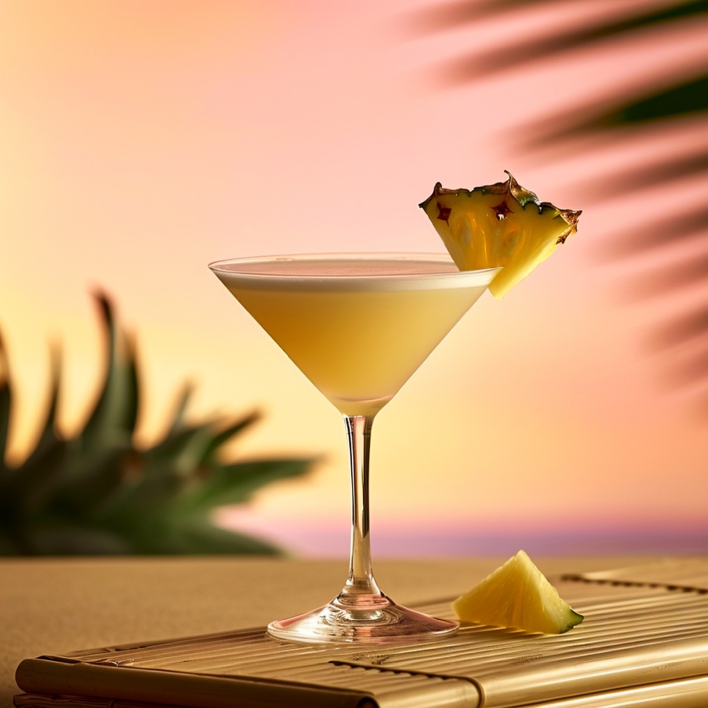 how to make a Tuaca Pineapple Martini recipe